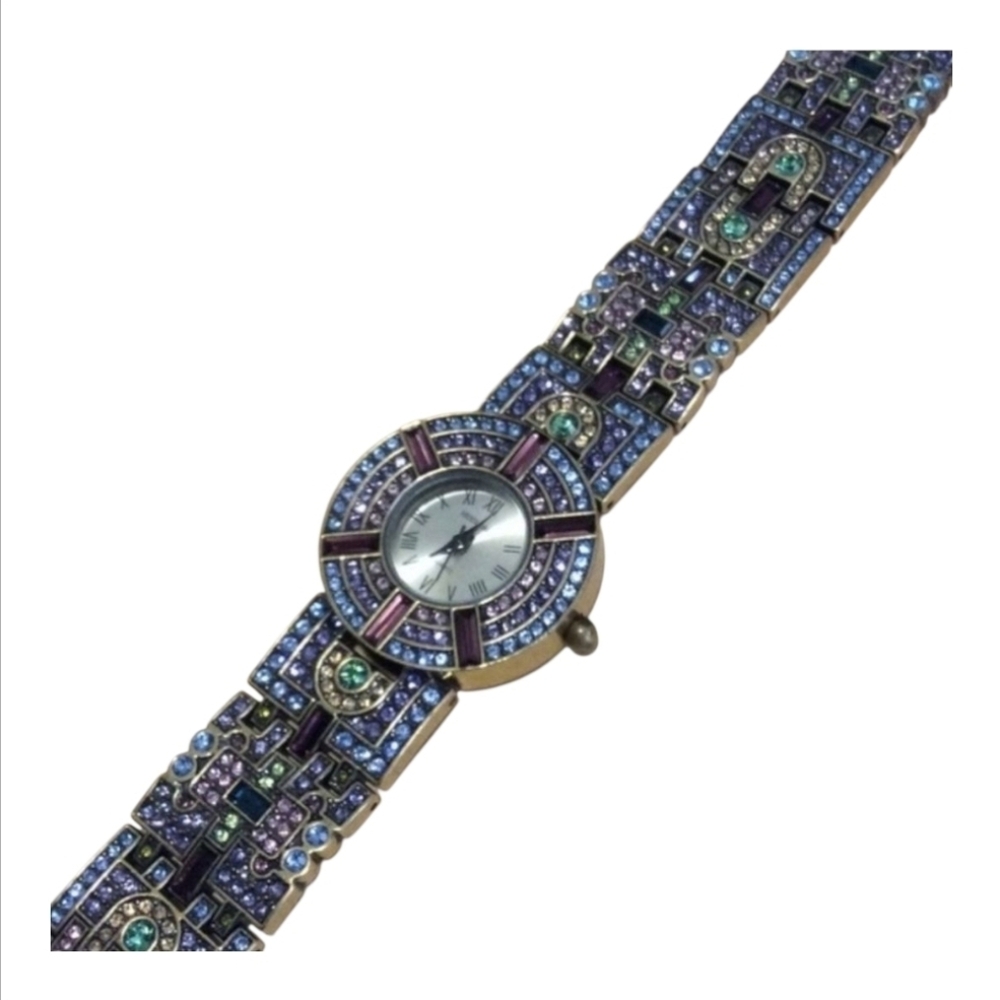 Heidi Daus Multicolored Stone, Womens Watch~EUC, RARE